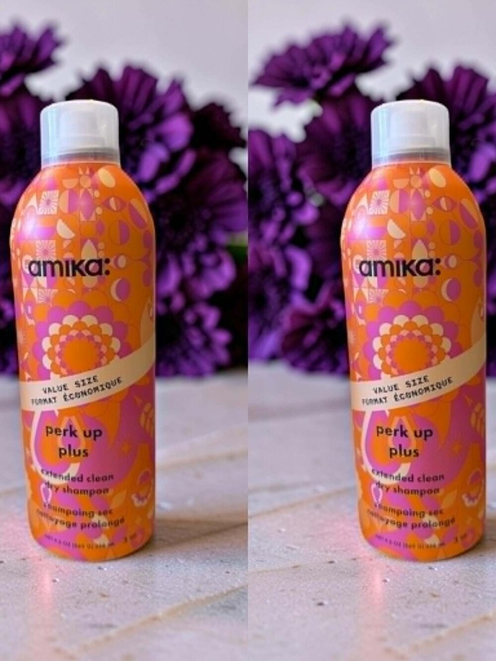 Amika Perk Up Plus Extended Clean Dry Shampoo Jumbo Value Size 9.5 oz_ 2 units